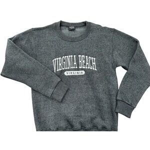 LUXE Apparel Women's Small Charcoal Gray Virginia Beach Virginia Sweatshirt